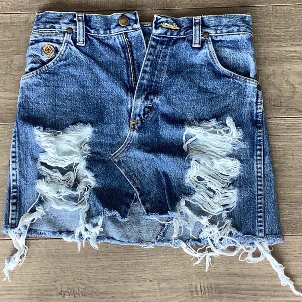 FURST OF A KIND LF Store Vintage Wrangler Brand Denim Skirt